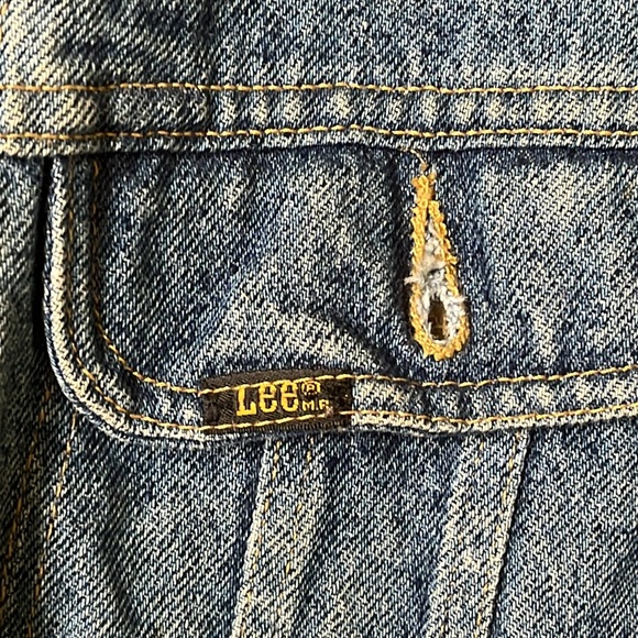 Lee Riders Denim Blue Jean Jacket Size XL Vintage EUC - Picture 3 of 10